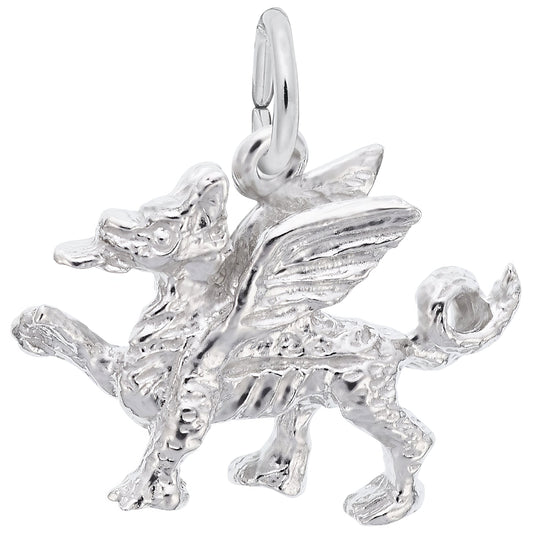 Griffin Charm - Metal - Sterling Silver