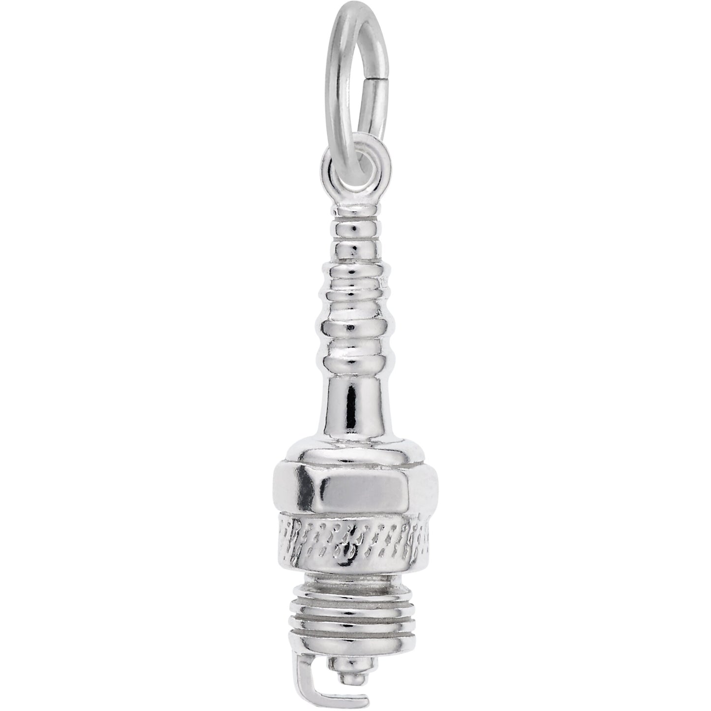 Spark Plug Charm - Metal - Sterling Silver