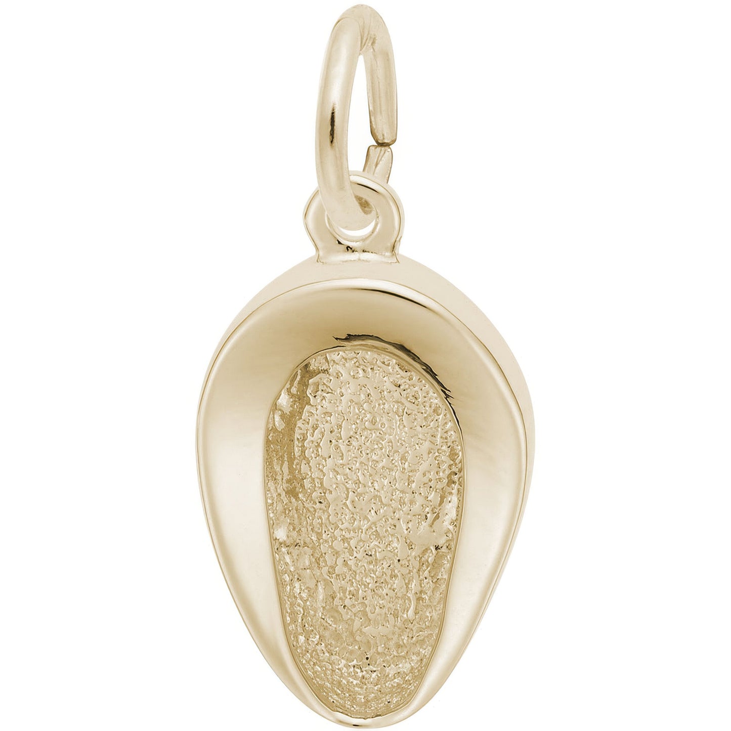Bed Pan Charm - Metal - Sterling Silver