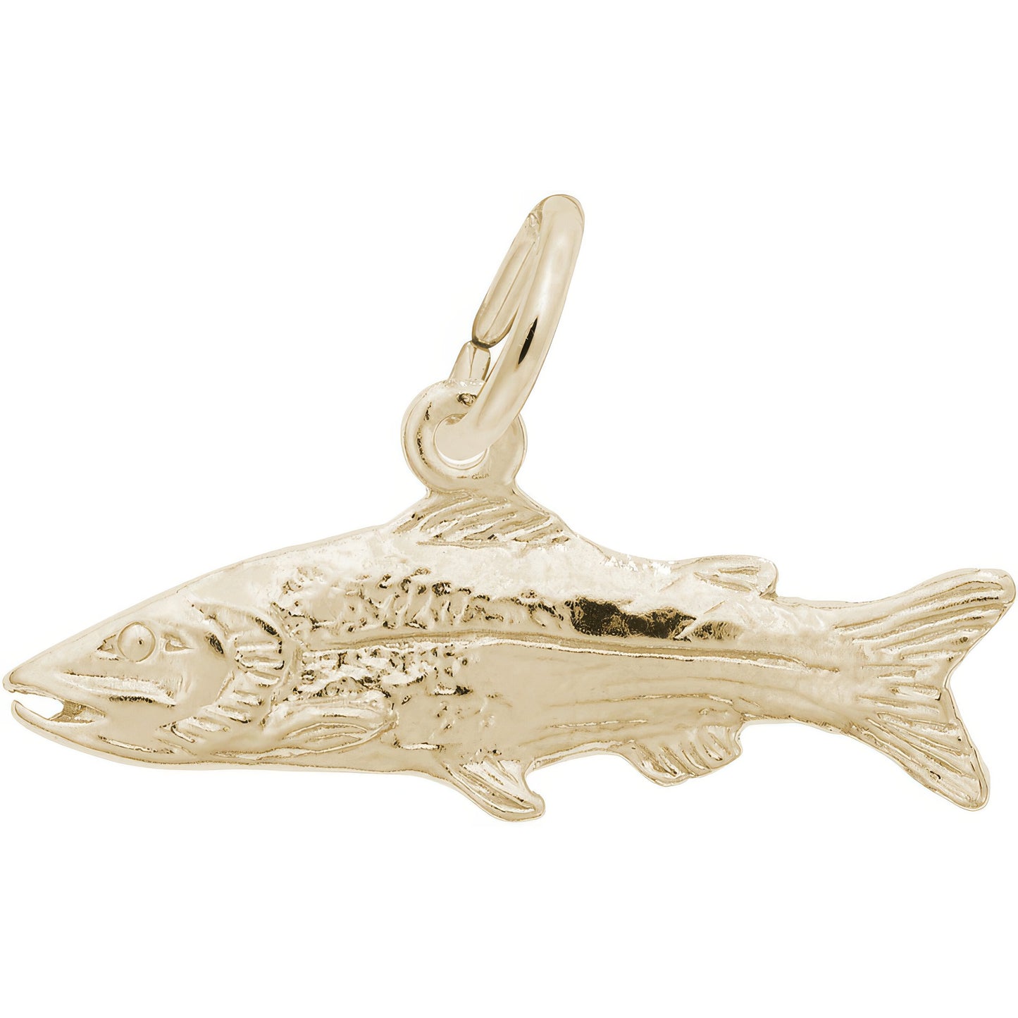 Snook Fish Charm - Metal - Sterling Silver