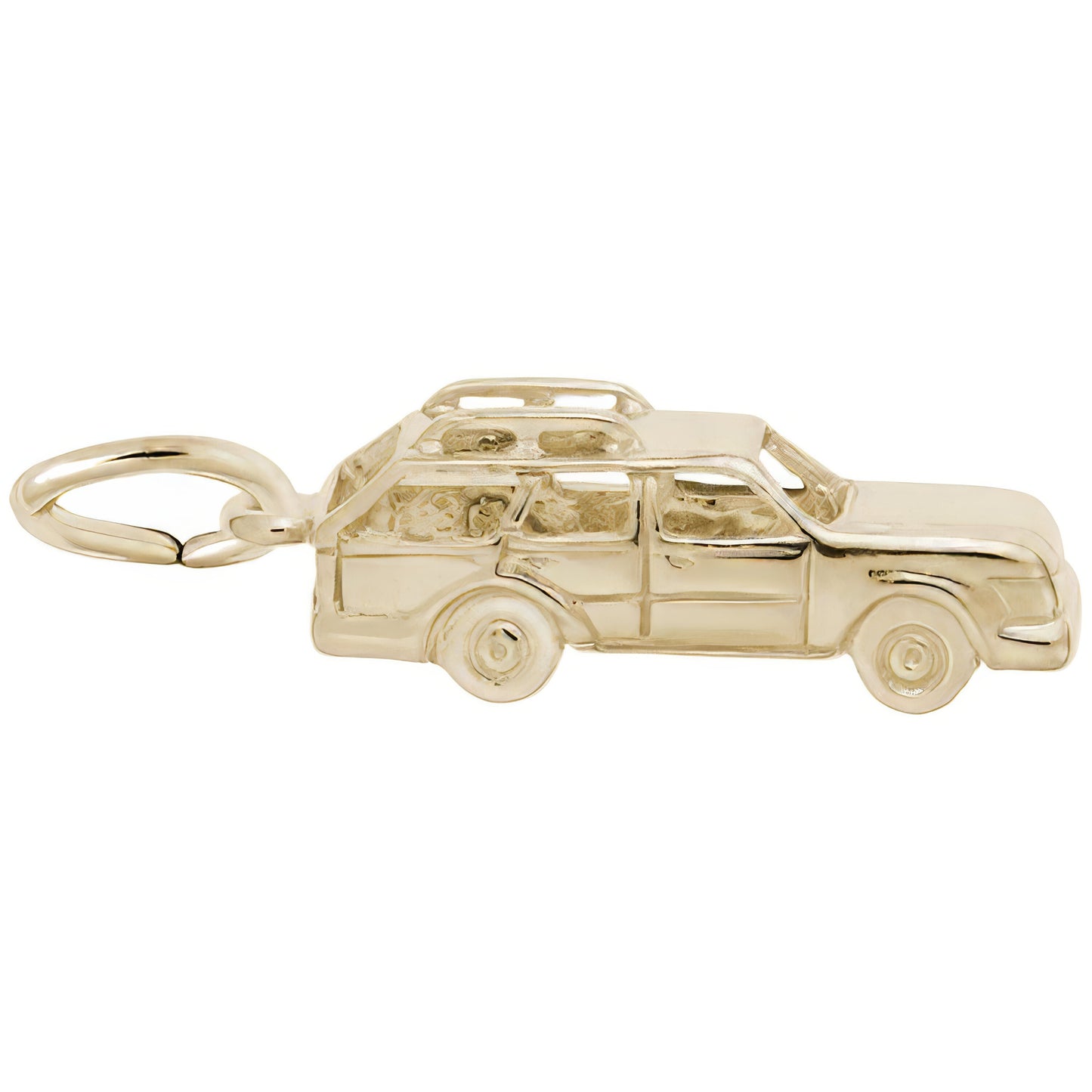 Station Wagon Charm - Metal - Sterling Silver