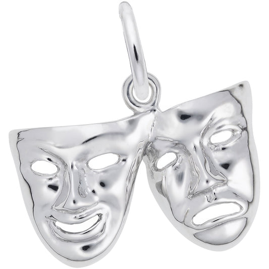Sterling Silver Comedy & Tragedy Charm