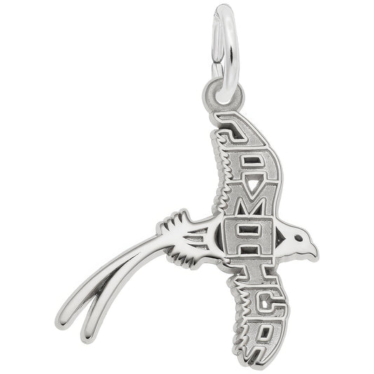 Jamaica Longtail Charm - Metal - Sterling Silver