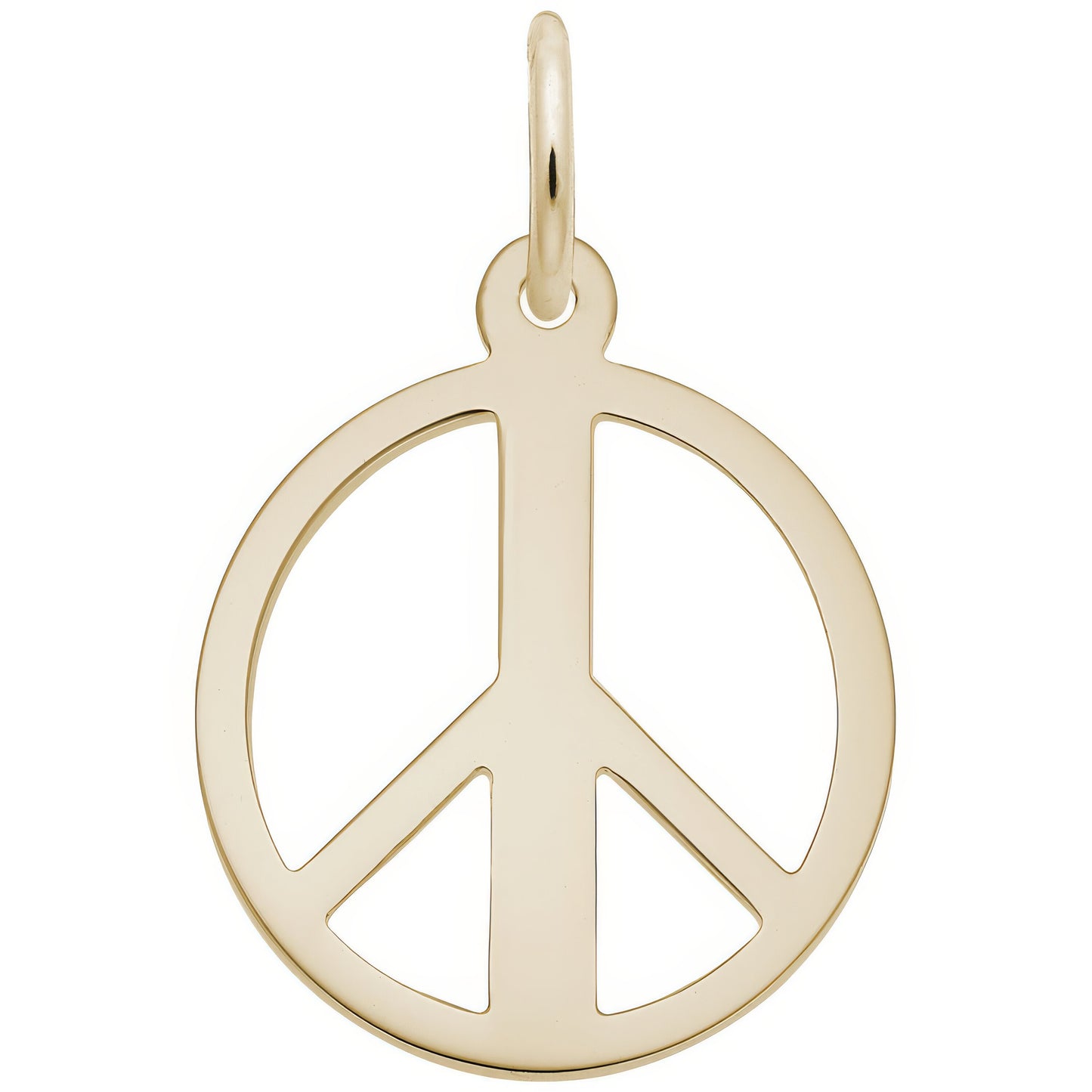 Sterling Silver Peace Symbol Charm