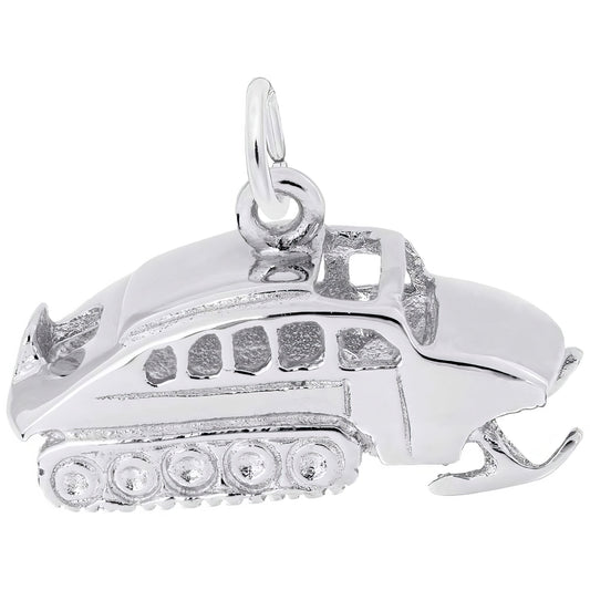 Snow Cat Charm, Sterling Silver
