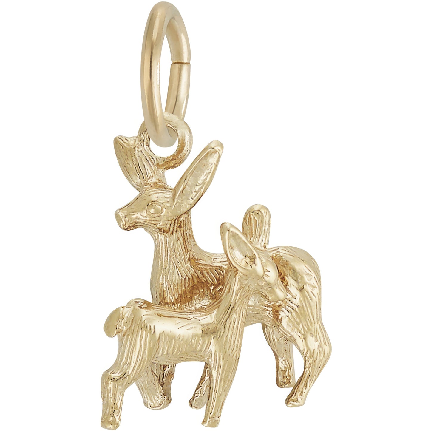 Love You Deerly Charm - Metal - Sterling Silver