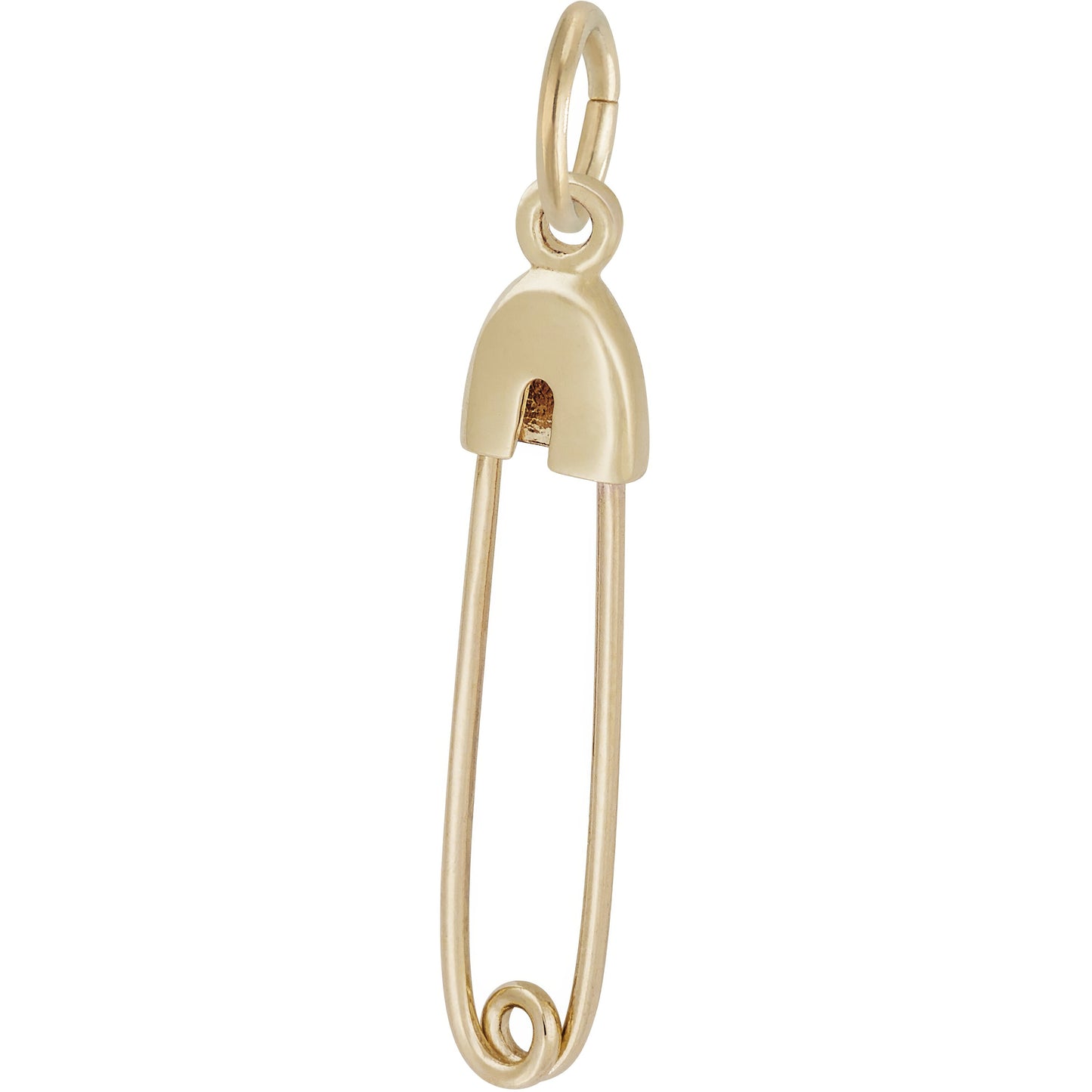 Diaper Pin Charm, Sterling Silver