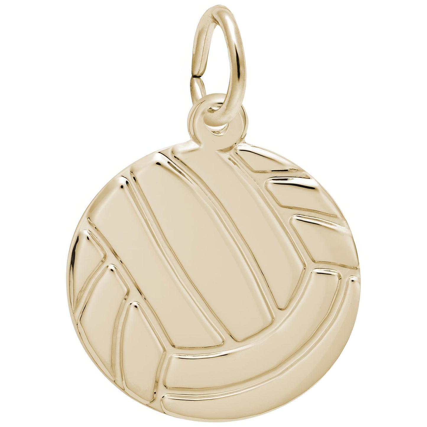 Sterling Silver Flat Volleyball Charm