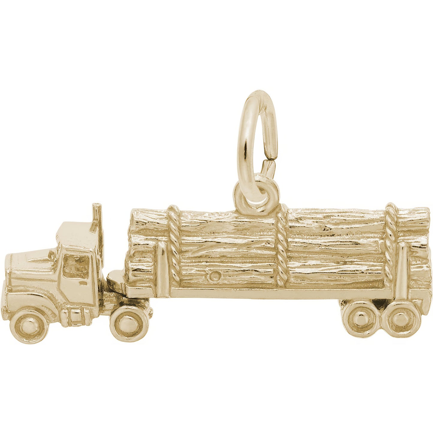 Timber Truck Charm - Metal - Sterling Silver