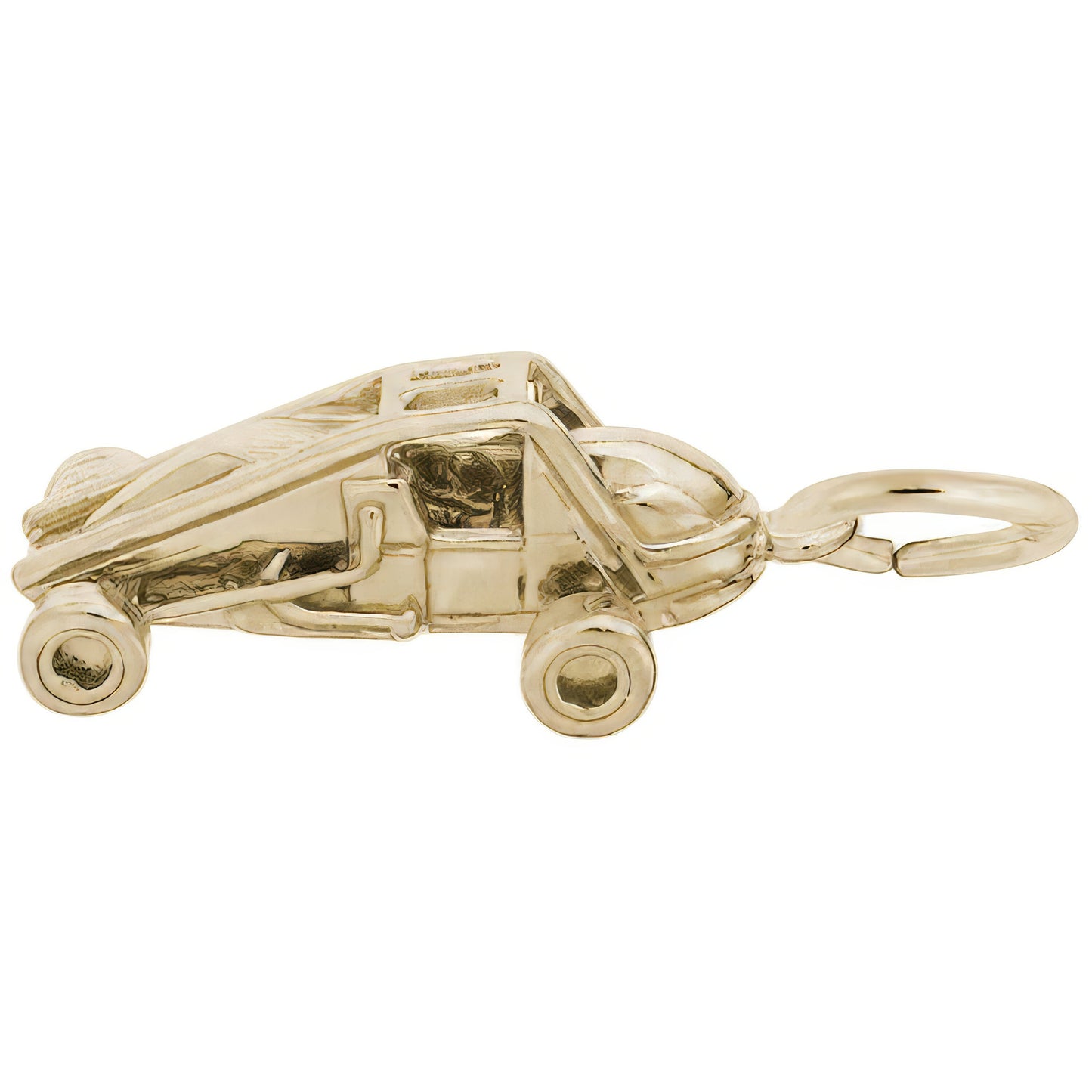 Sprint Car Charm - Metal - Sterling Silver