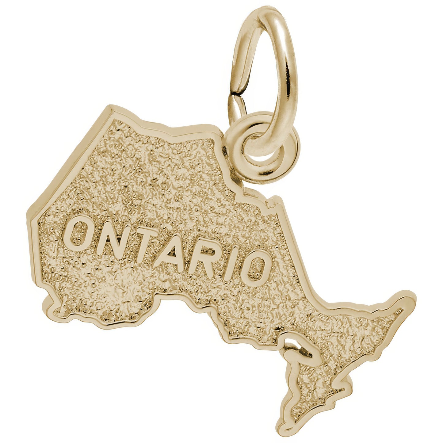 Ontario Map Charm - Metal - Sterling Silver
