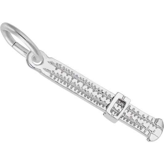 Slide Rule Charm - Metal - Sterling Silver