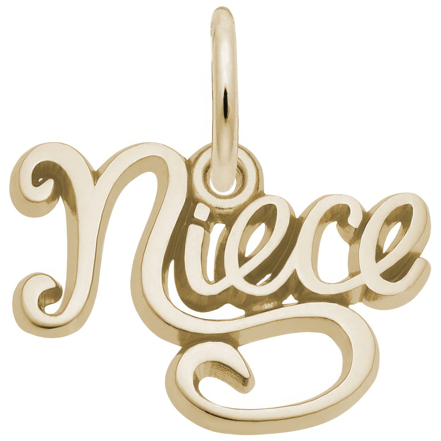 Sterling Silver Niece Script Charm