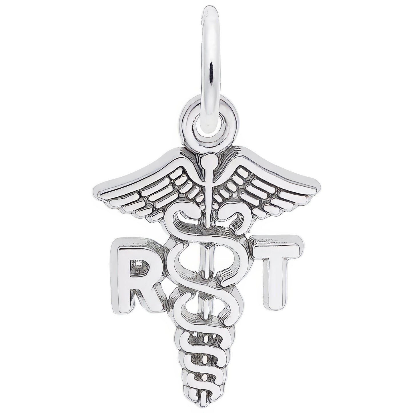 Sterling Silver RT Caduceus Charm