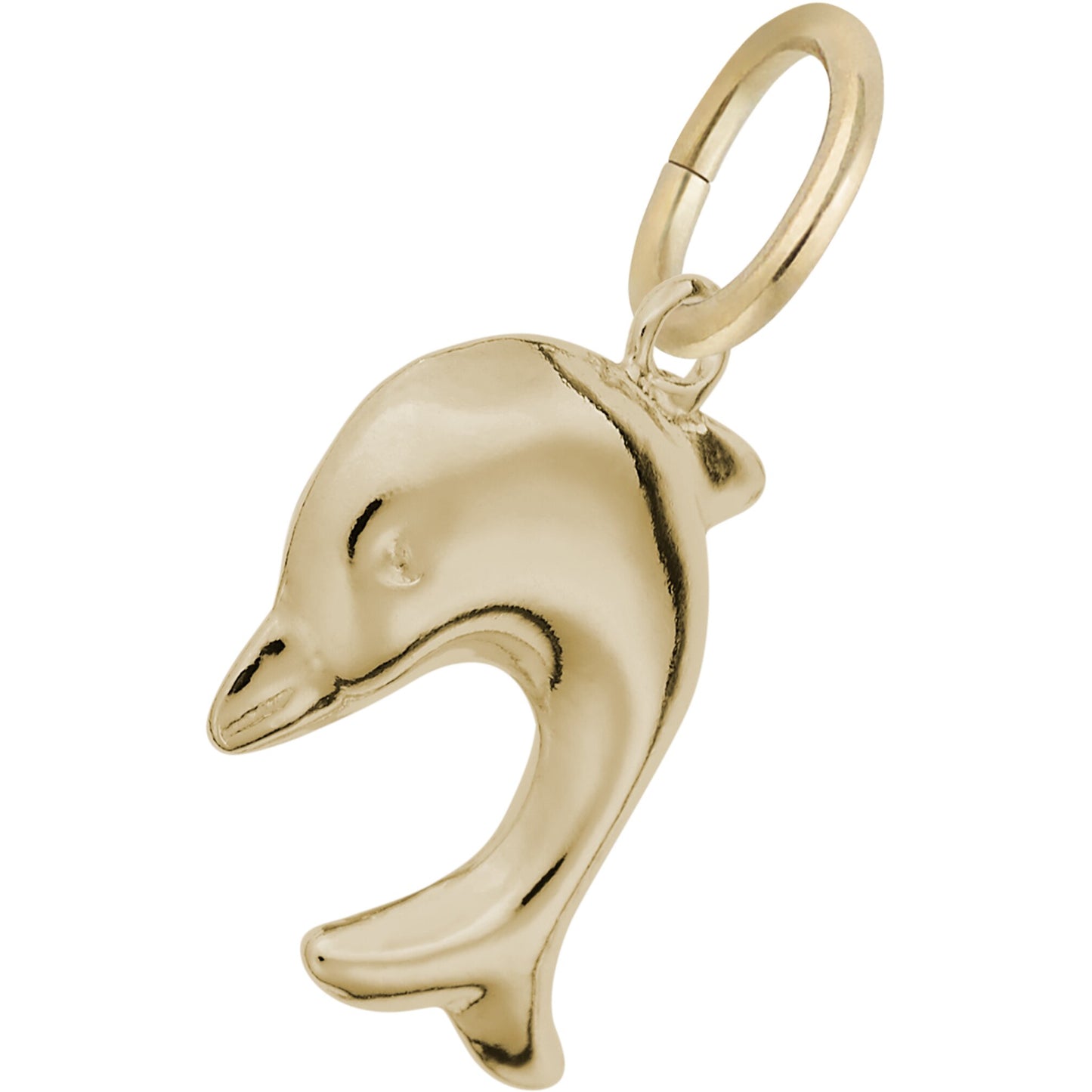 Small Dolphin Charm - Metal - Sterling Silver
