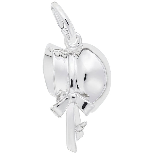 Colonial Bonnet Charm - Metal - Sterling Silver