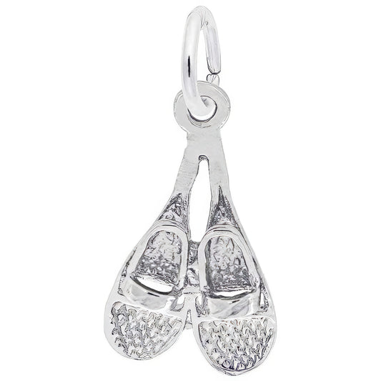 Snowshoes Charm, Sterling Silver