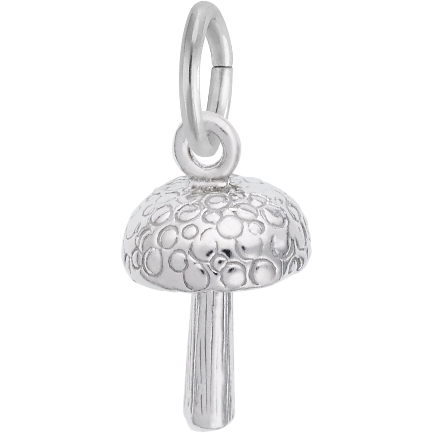 Mushroom Charm - Metal - Sterling Silver