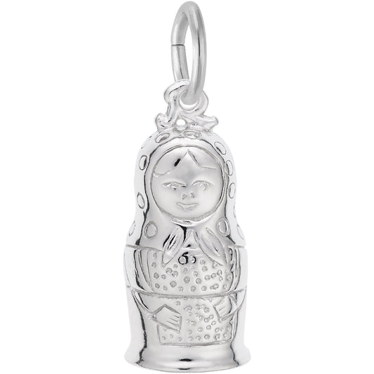 Sterling Silver Matryoshk Doll Charm