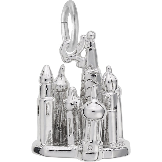 St. Basils Cathedral Charm - Metal - Sterling Silver