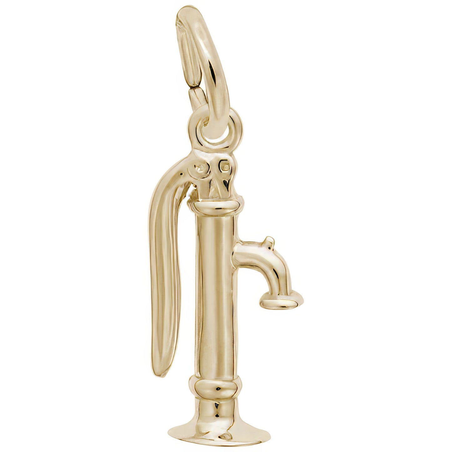 Water Pump Charm - Metal - Sterling Silver