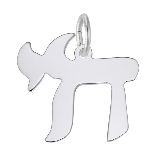 Chai Charm - Metal - Sterling Silver