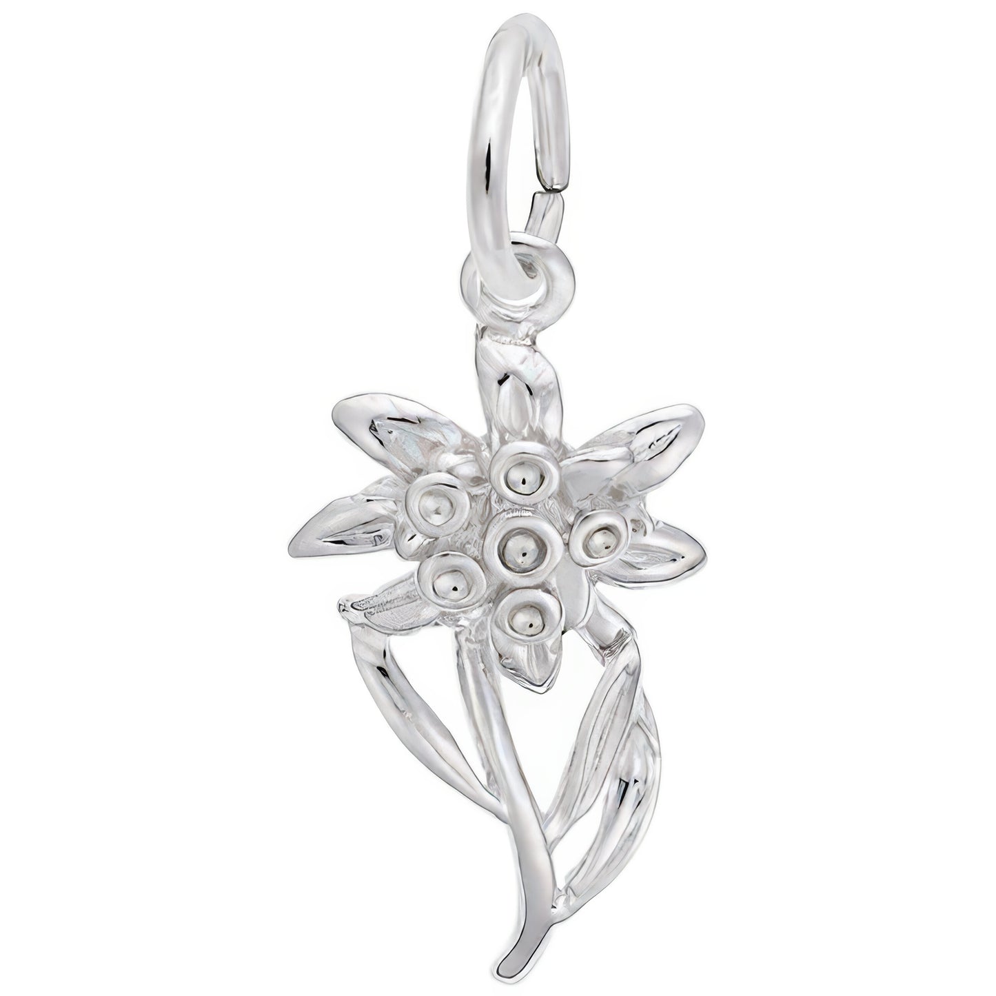 Edelweiss Charm - Metal - Sterling Silver