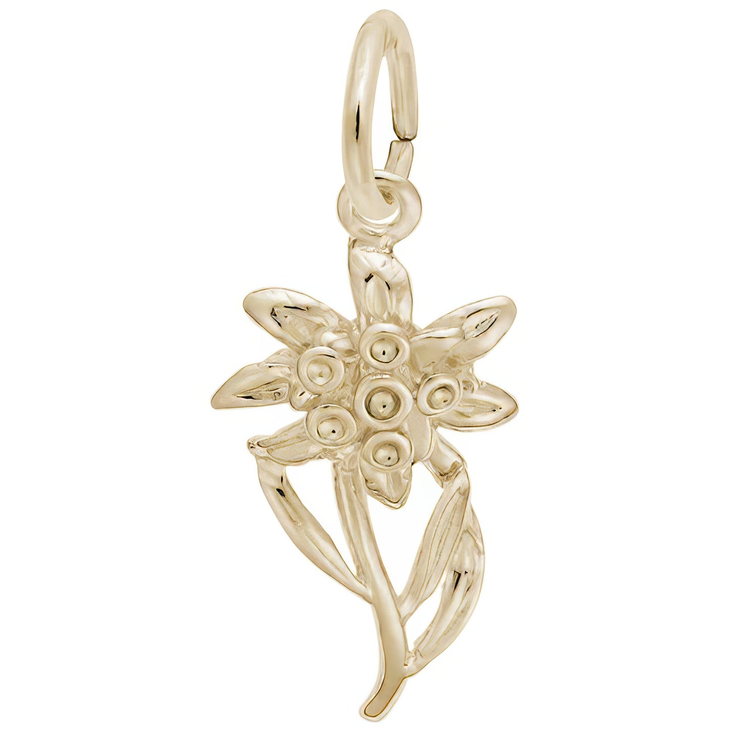 Edelweiss Charm - Metal - Sterling Silver