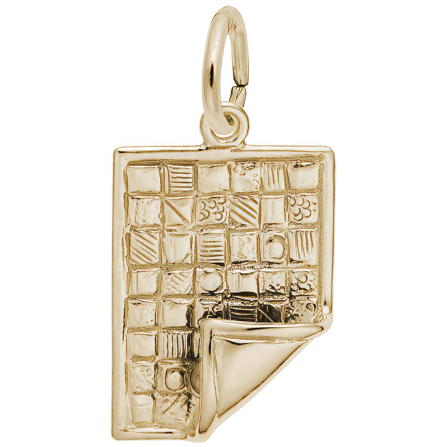 Quilt Charm - Metal - Sterling Silver