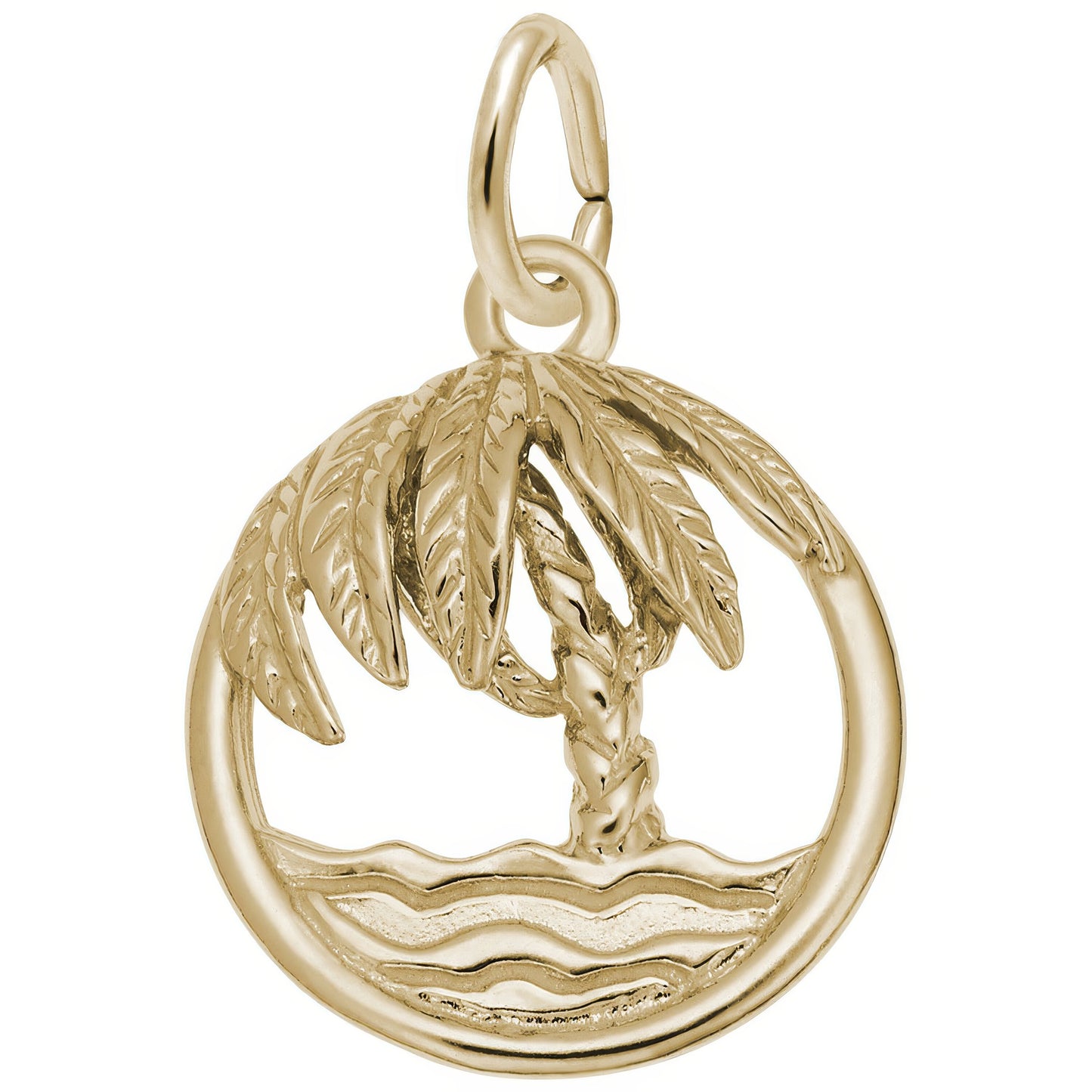 Sterling Silver Beach Palm Tree Charm