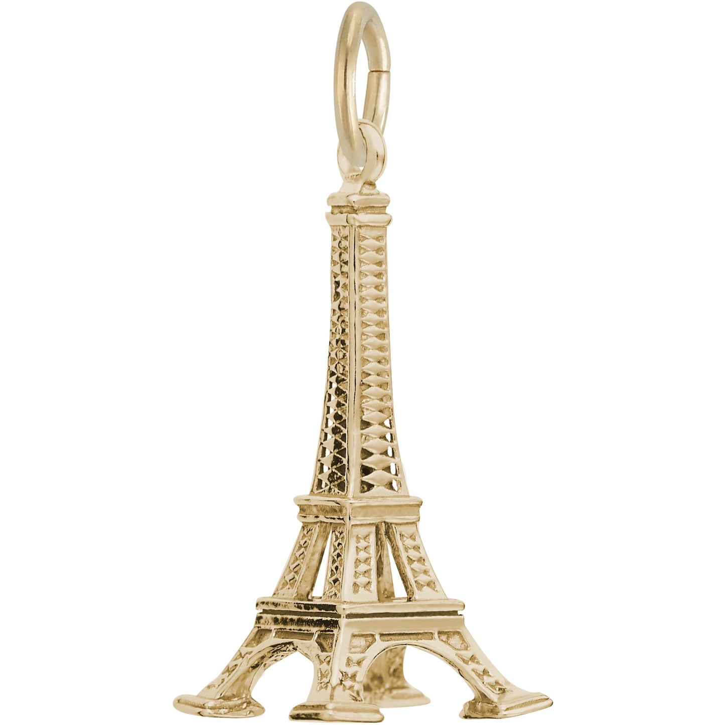 Large Eiffel Tower Charm - Metal - Sterling Silver