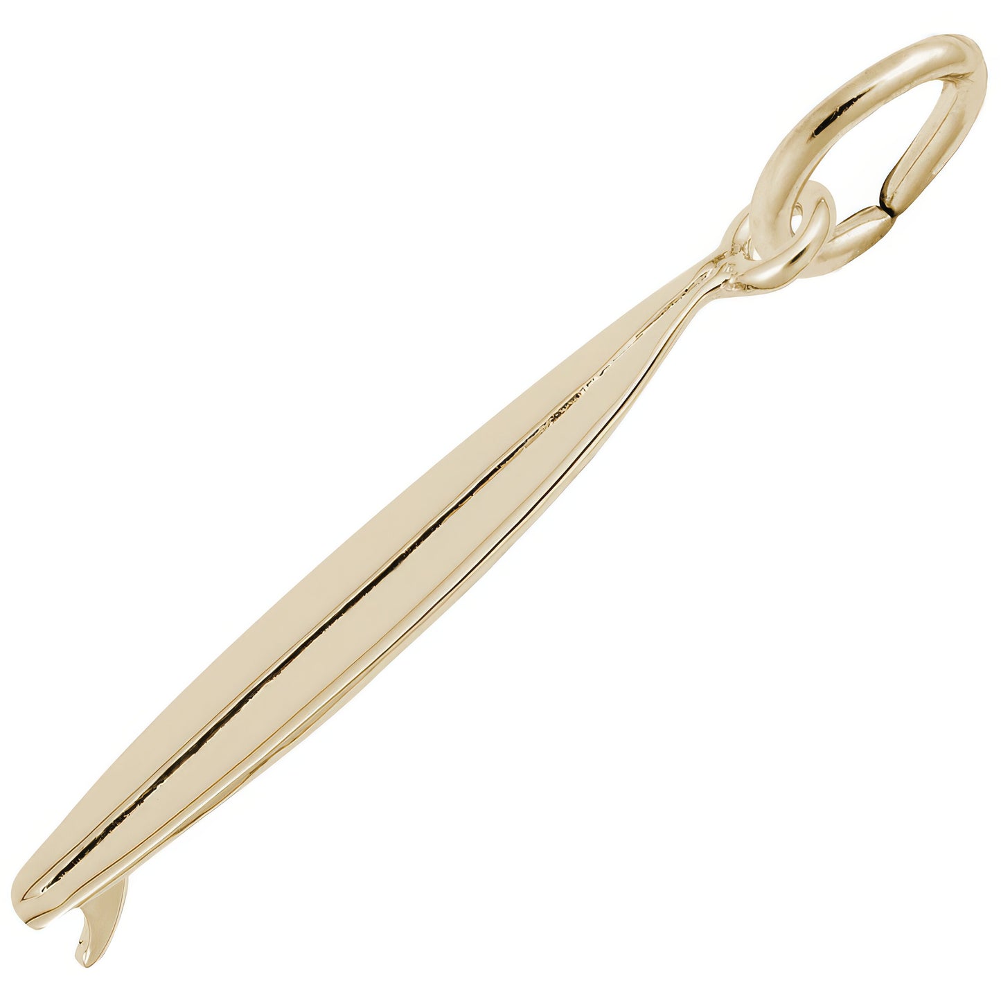 Sterling Silver Surf Board Charm - 25mm x 5mm