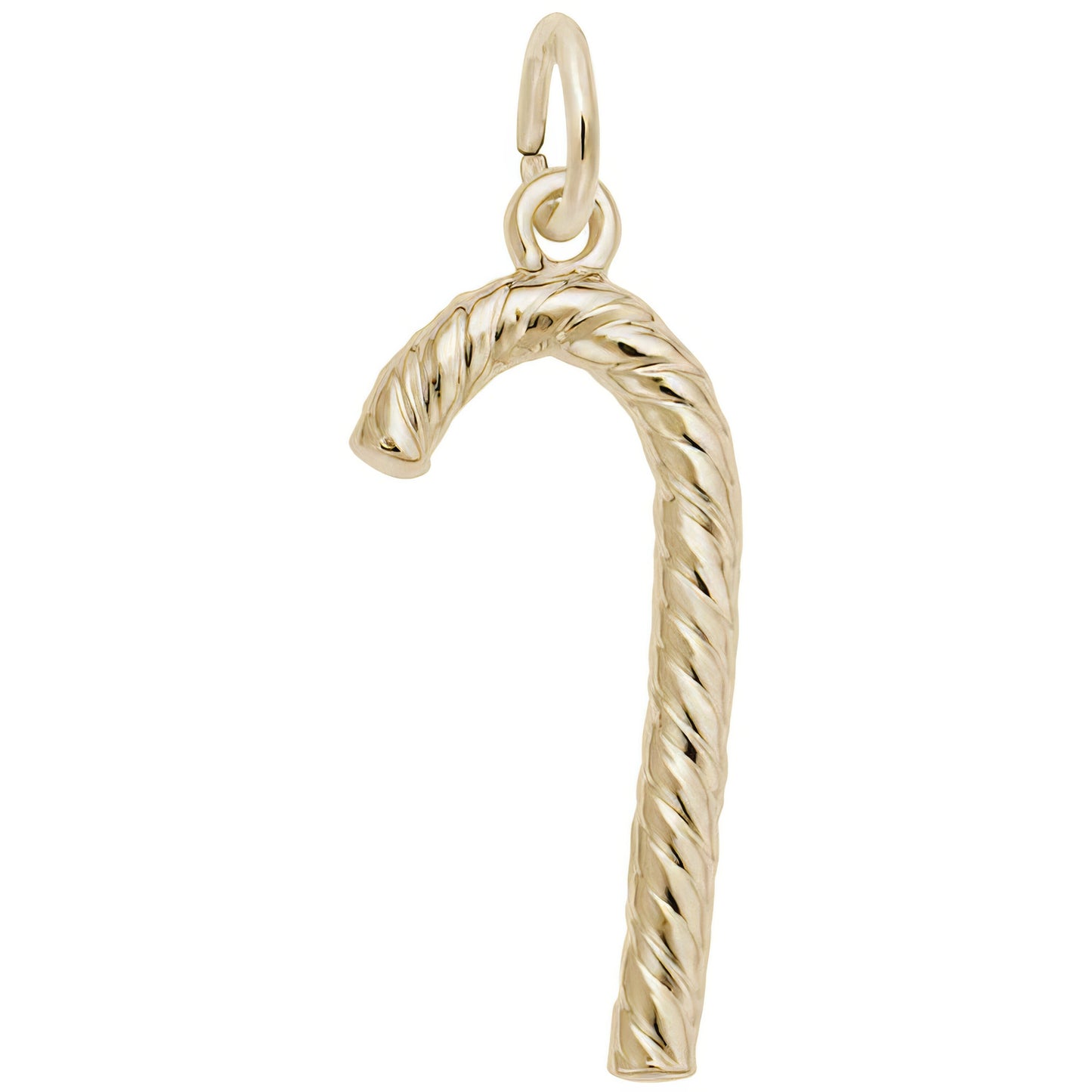 Candy Cane Charm - Metal - Sterling Silver