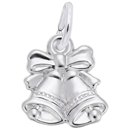 Christmas Bells Charm - Metal - Sterling Silver