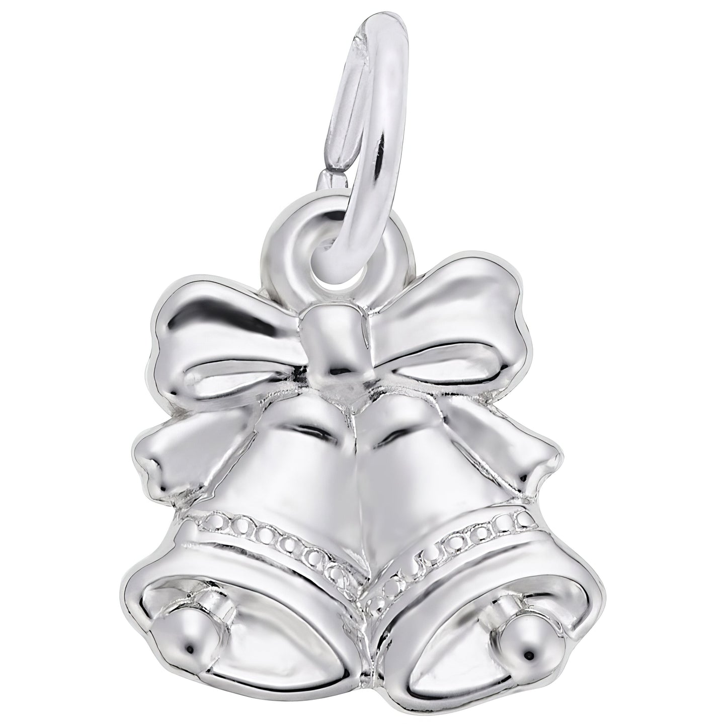 Christmas Bells Charm - Metal - Sterling Silver
