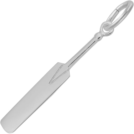 Cricket Paddle Charm - Metal - Sterling Silver