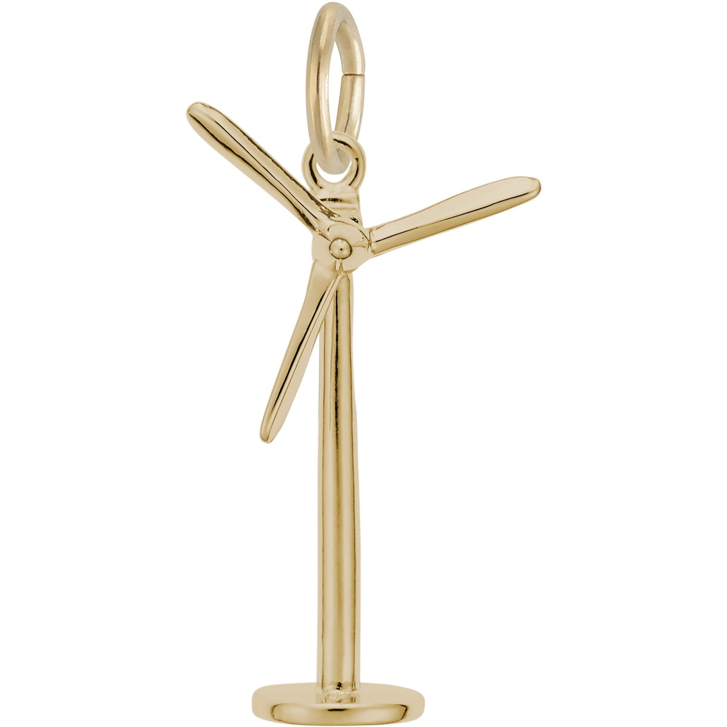 Power Windmill Charm - Metal - Sterling Silver