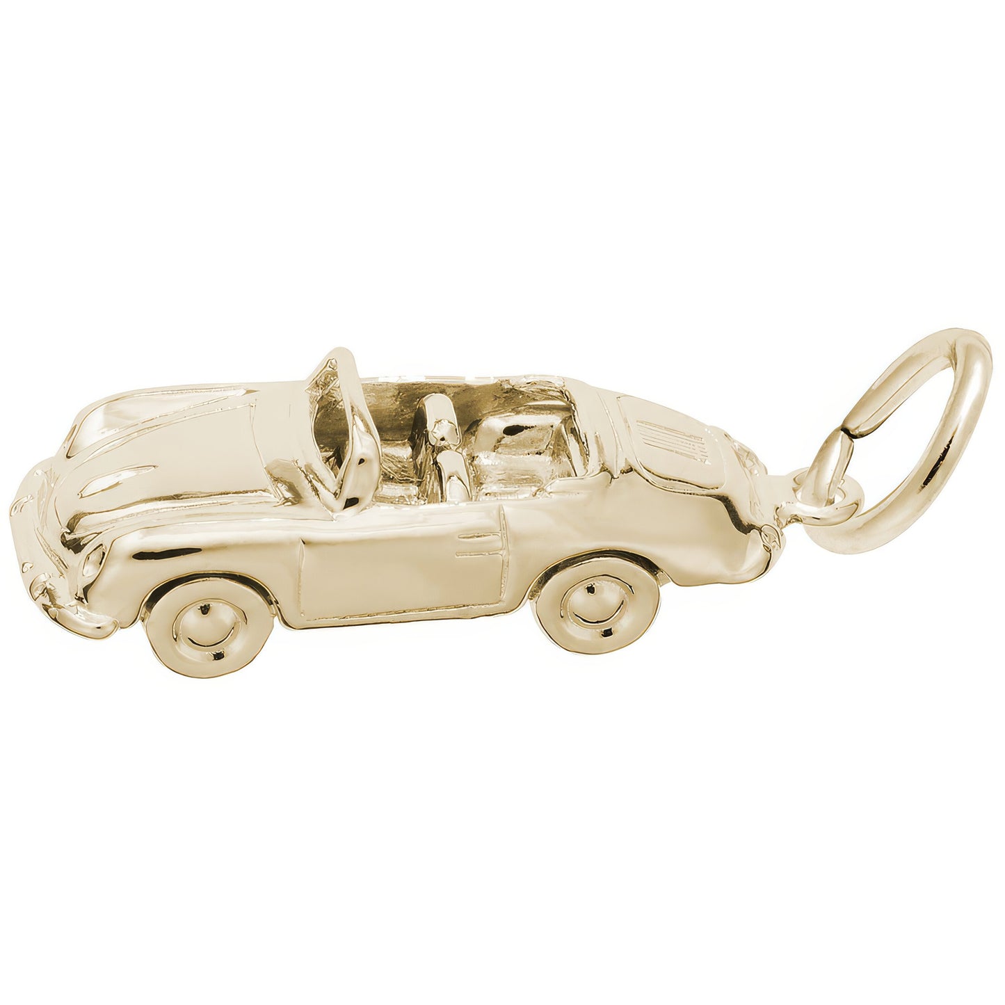 Speedster Car Charm - Metal - Sterling Silver