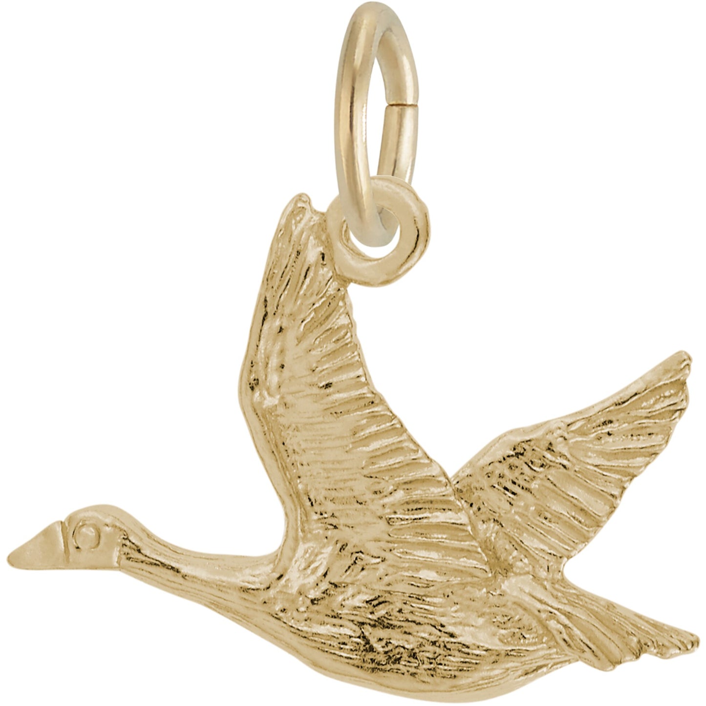 Canadian Goose Charm - Metal - Sterling Silver