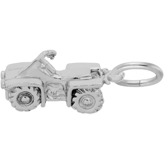ATV Charm - Metal - Sterling Silver