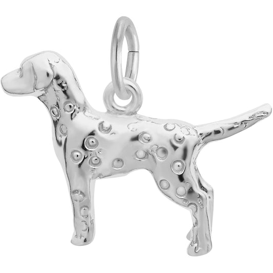 Dalmatian Charm - Metal - Sterling Silver