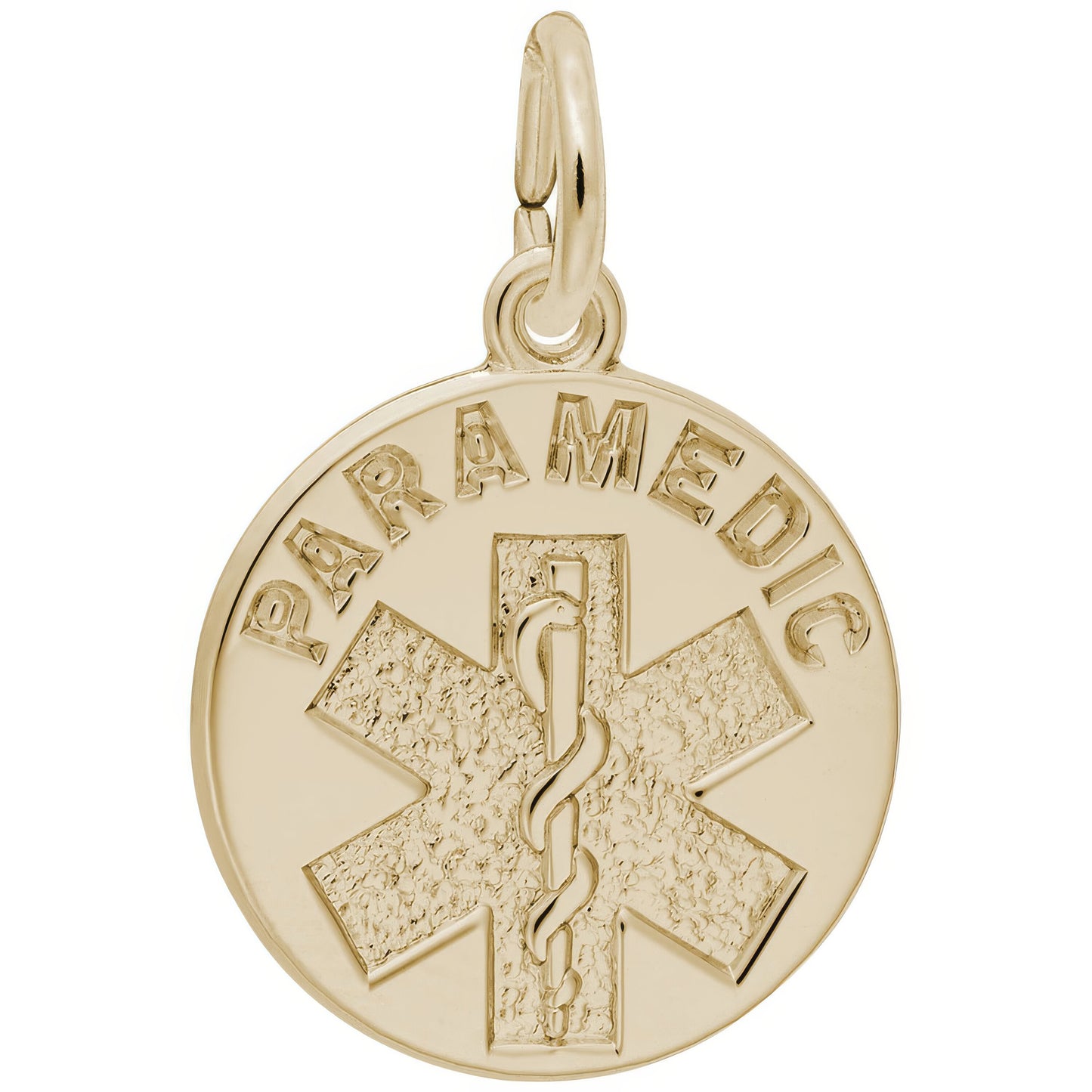 Sterling Silver Paramedic Charm - 18mm x 18mm