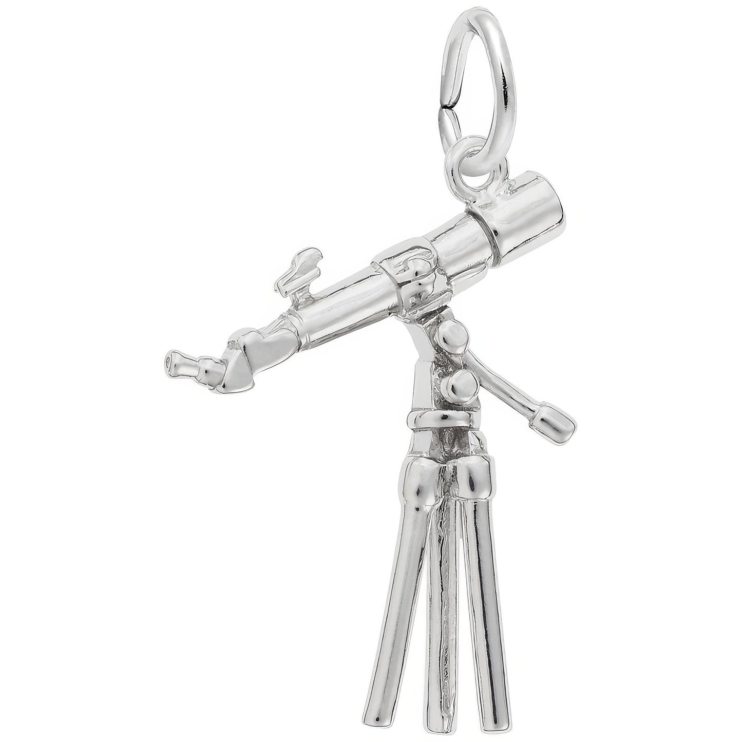 Telescope Charm - Metal - Sterling Silver