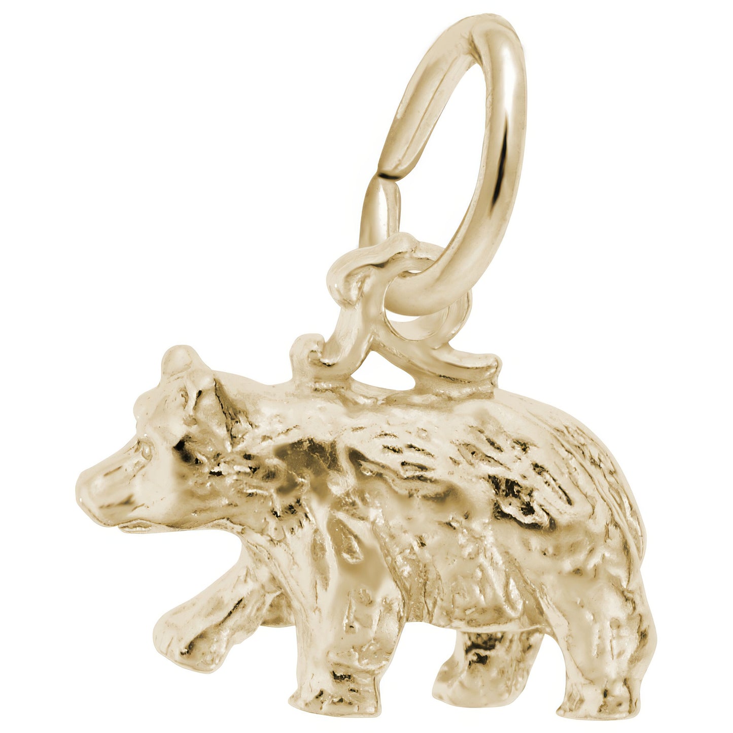 Black Bear Small Charm - Metal - Sterling Silver