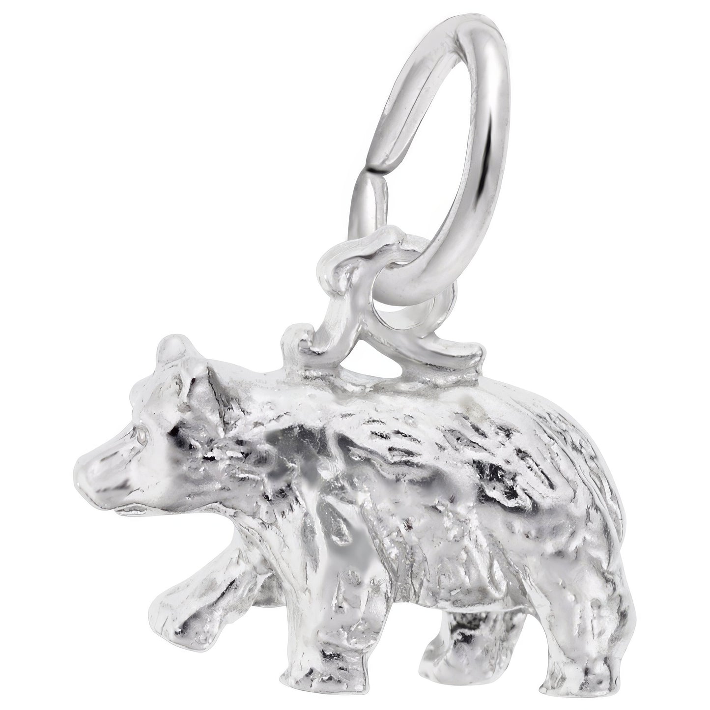 Black Bear Small Charm - Metal - Sterling Silver