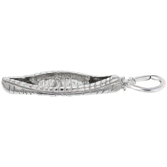 Canoe Charm - Metal - Sterling Silver