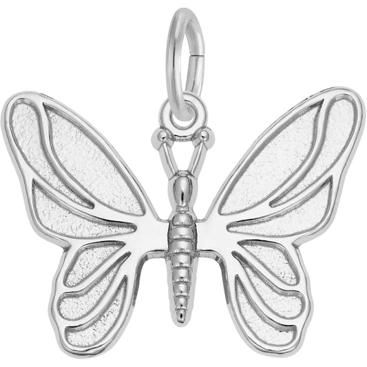 Classic Butterfly Charm - Metal - Sterling Silver