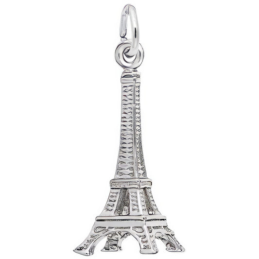 Sterling Silver Eiffel Tower Charm - 18mm x 8mm