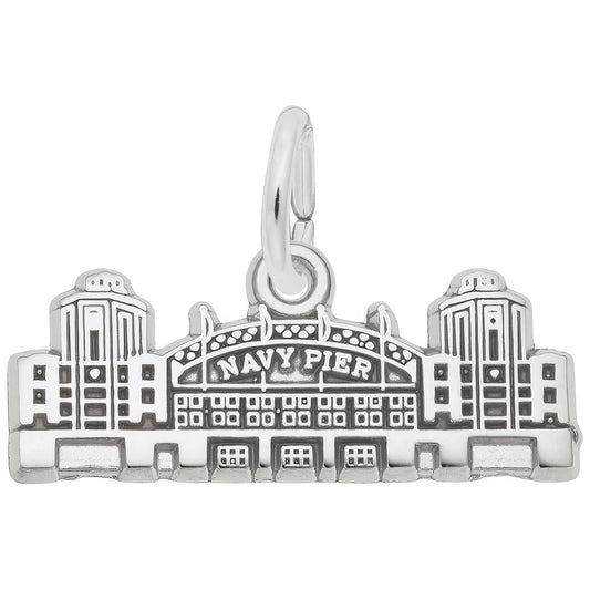 Navy Pier Charm - Metal - Sterling Silver