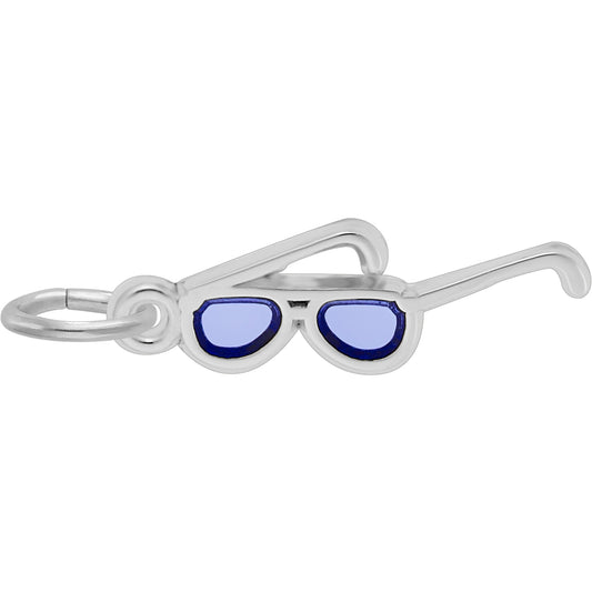 Sterling Silver Sunglasses Charm - 16mm x 4mm